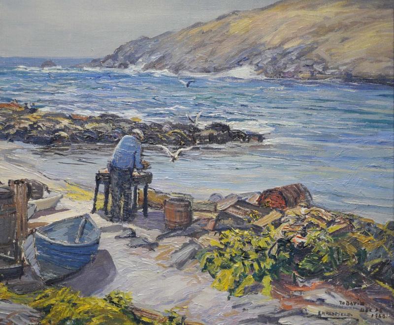 Edward Willis Redfield Fisherman Beach Monhegan