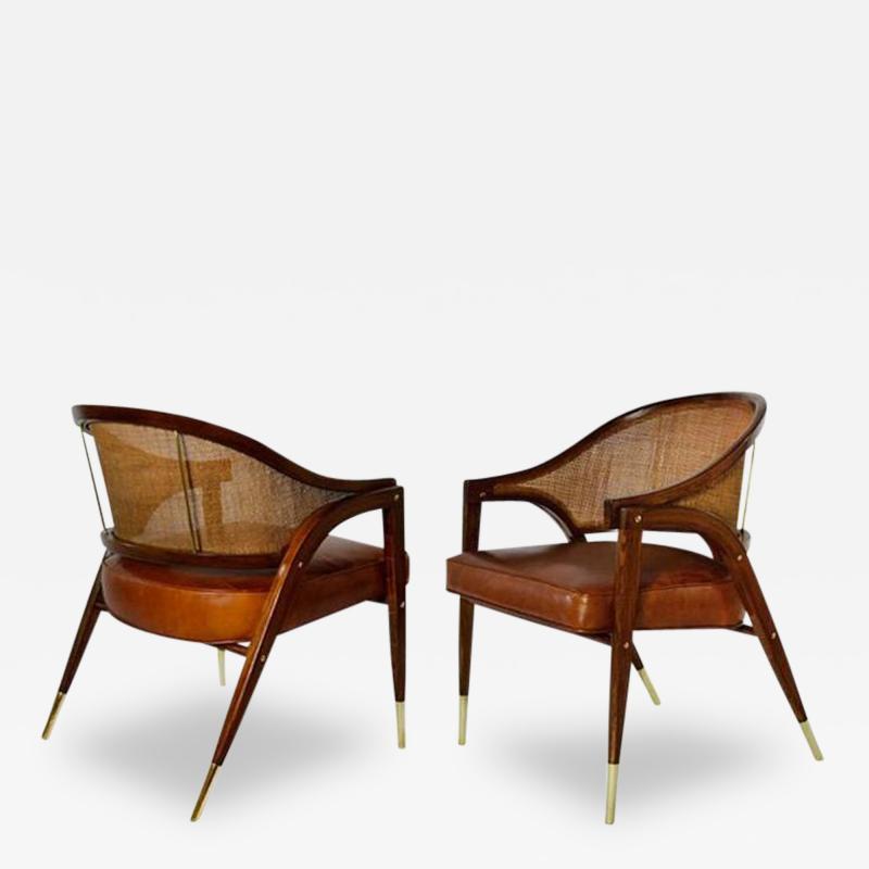 Edward Wormley A Frame Armchairs by Edward Wormley for Dunbar