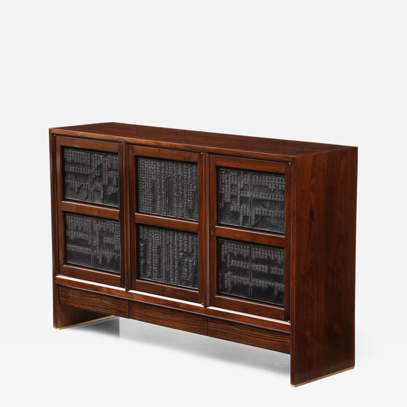 Edward Wormley Chinese block cabinet by Edward Wormley for Janus 1960s