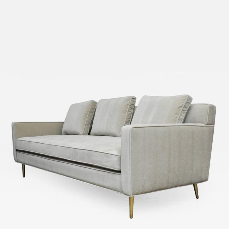 Edward Wormley Dunbar Sofa by Edward Wormley on Brass Legs