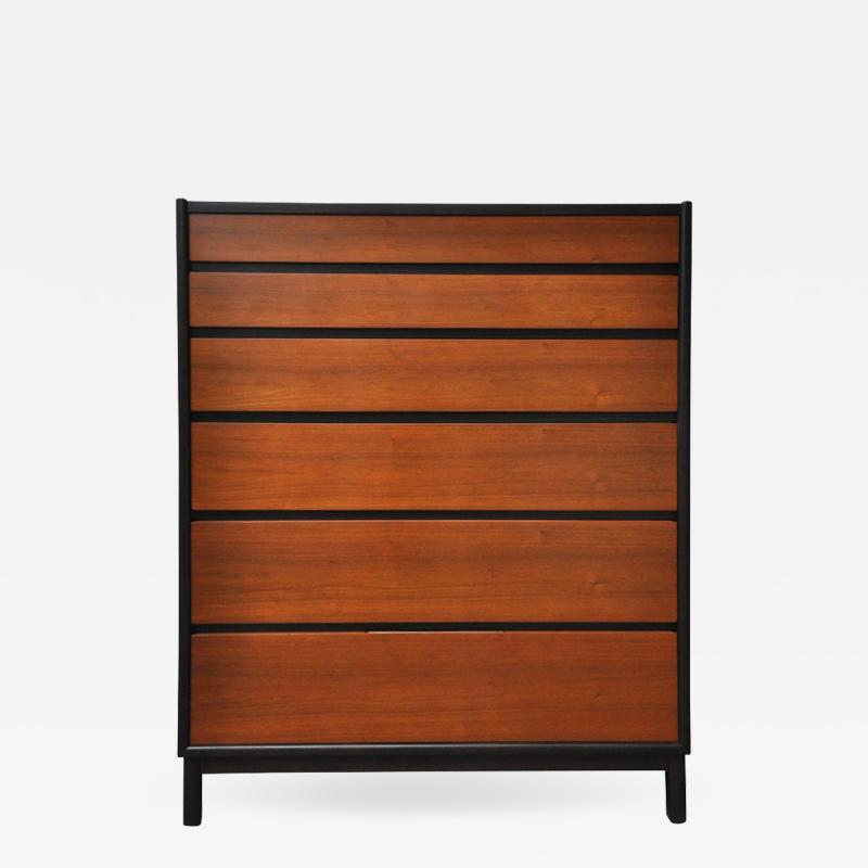 Edward Wormley Dunbar Tall Six Drawer Dresser by Edward Wormley