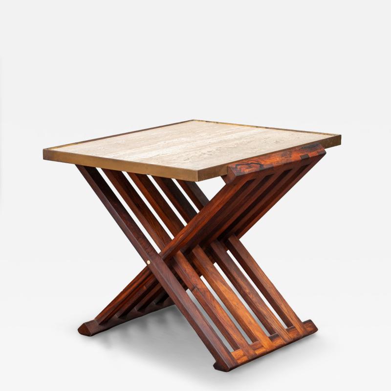 Edward Wormley Edward Wormley Design X Base Side Table for Dunbar