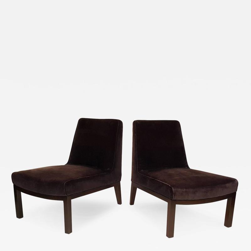 Edward Wormley Edward Wormley Slipper Chairs for Dunbar