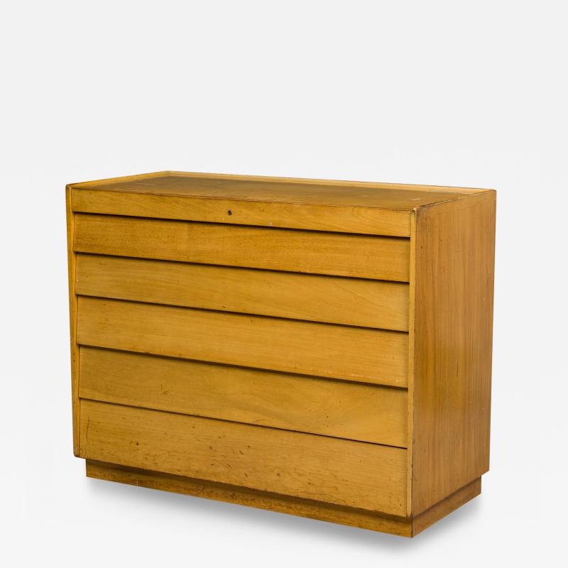 Edward Wormley Edward Wormley for Dunbar American Mid Century Maple Louver Front Chest