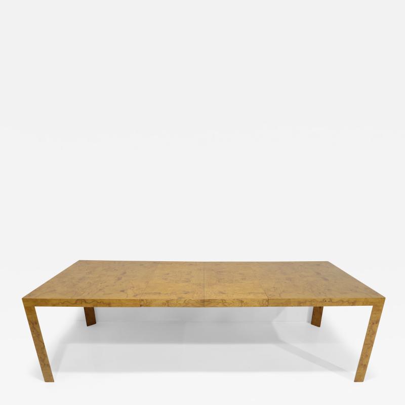 Edward Wormley Edward Wormley for Dunbar Classic Burlwood Dining Table