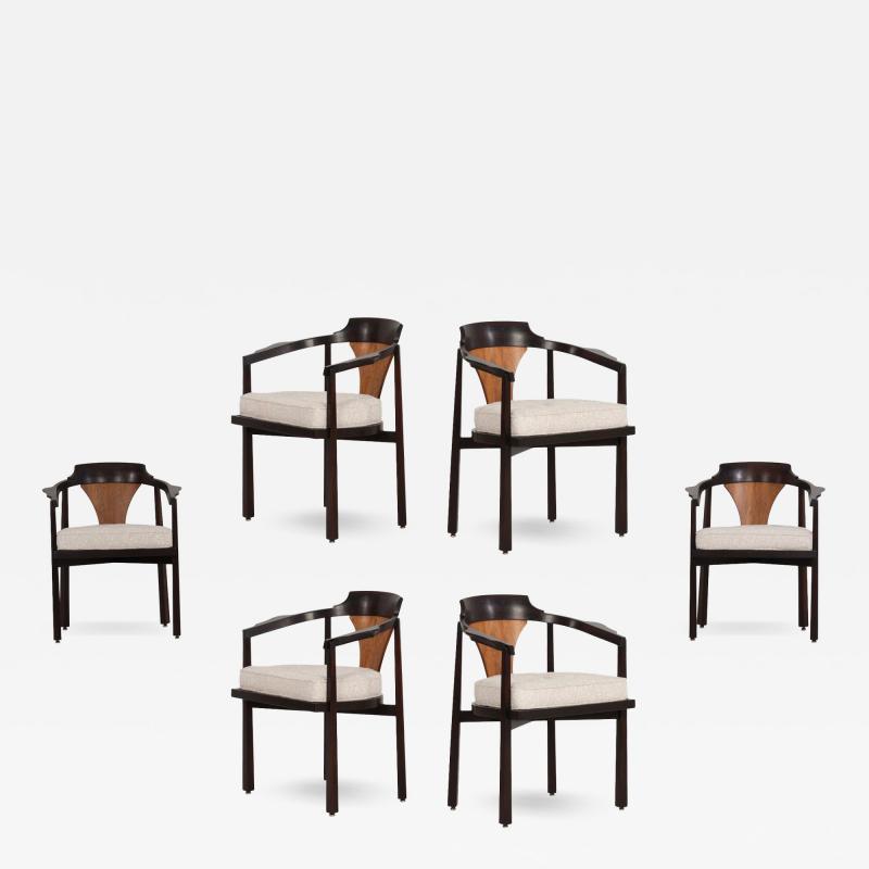 Edward Wormley Edward Wormley for Dunbar Dining Chairs 1965 Model 935 Horseshoe Chairs 