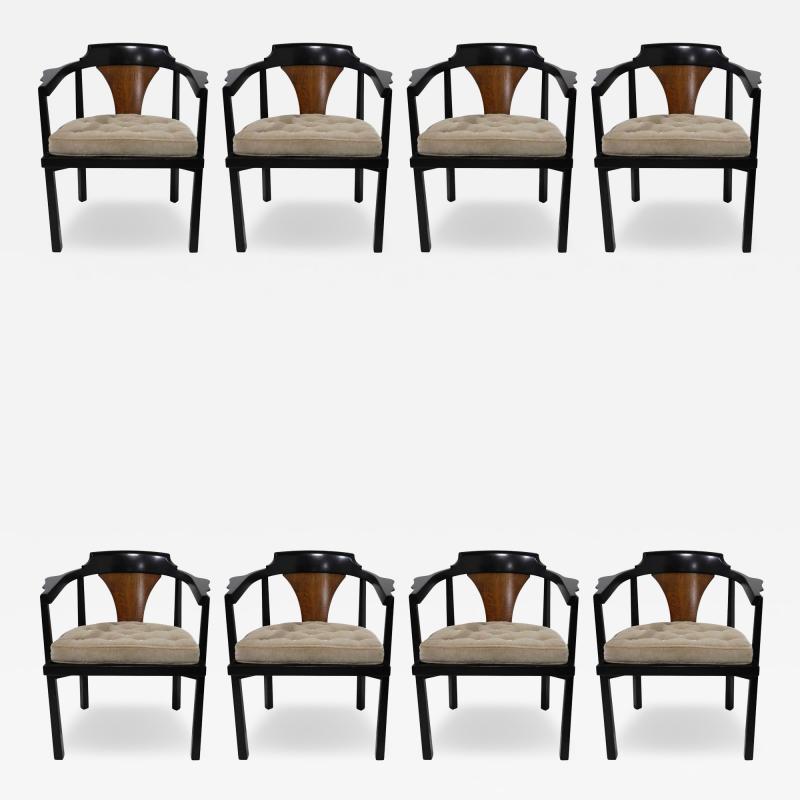 Edward Wormley Edward Wormley for Dunbar Horseshoe Dining Chairs Model 935 