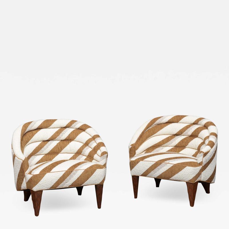 Edward Wormley Edward Wormley for Dunbar Janus Line Lounge Chairs