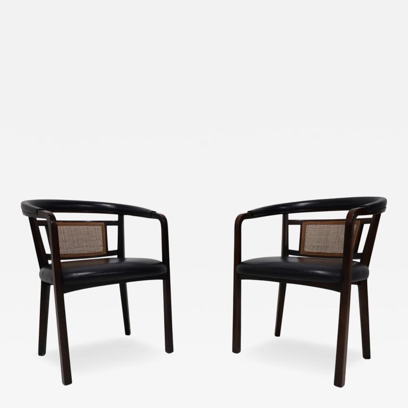 Edward Wormley Edward Wormley for Dunbar Mahogany and Cane Dining or Side Chairs