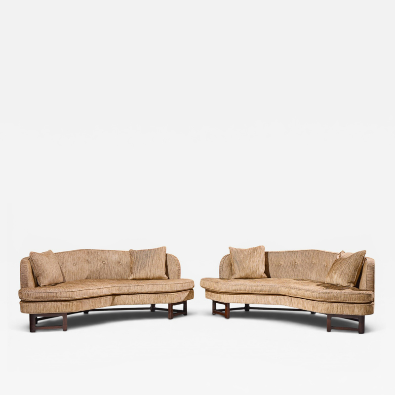 Edward Wormley Edward Wormley for Dunbar Mid Century Janus Sofas Pair