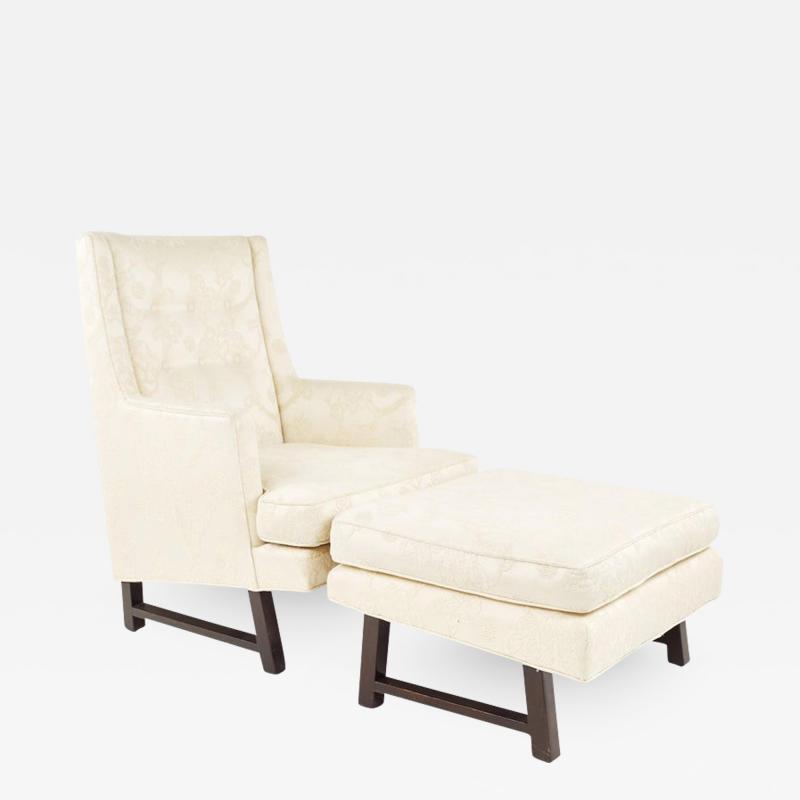 Edward Wormley Edward Wormley for Dunbar Mid Century Lounge Chair and Ottoman