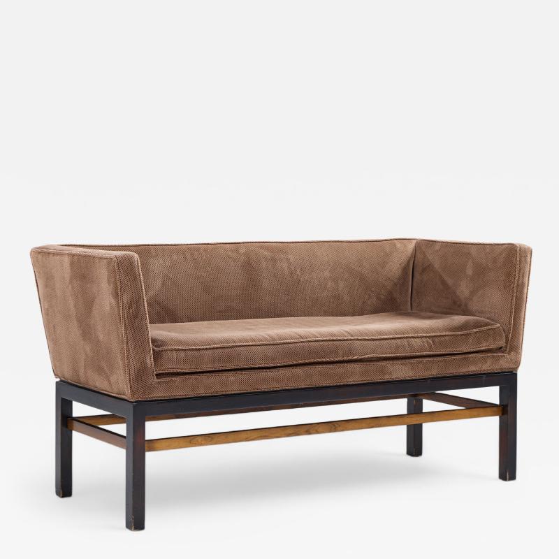 Edward Wormley Edward Wormley for Dunbar Mid Century Rosewood and Mahogany Settee Bench