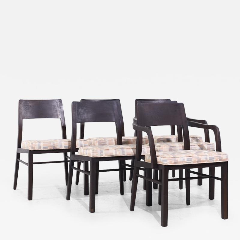 Edward Wormley Edward Wormley for Dunbar Mid Century Walnut Dining Chairs Set of 6