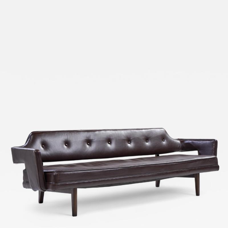 Edward Wormley Edward Wormley for Dunbar Model 486 Mid Century Bracket Back Sofa