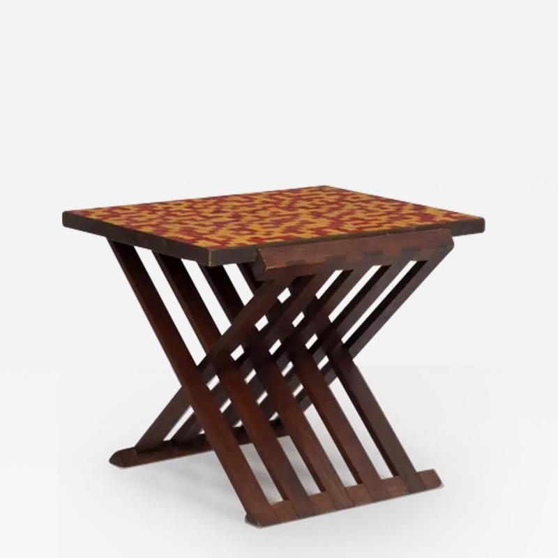 Edward Wormley Edward Wormley for Dunbar Occasional Table with Murano Mosaic Tiles