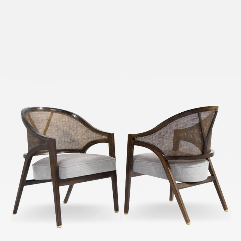 Edward Wormley Edward Wormley for Dunbar Y Back Captain Chairs