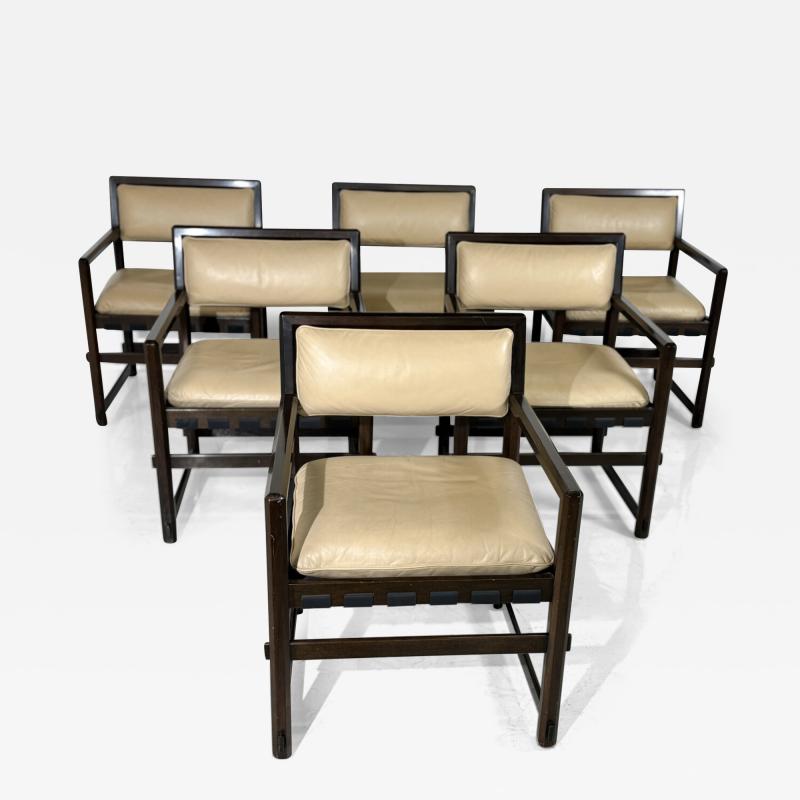 Edward Wormley Mid Century Modern Set of 6 Armchairs by Edward Wormley for Dunbar
