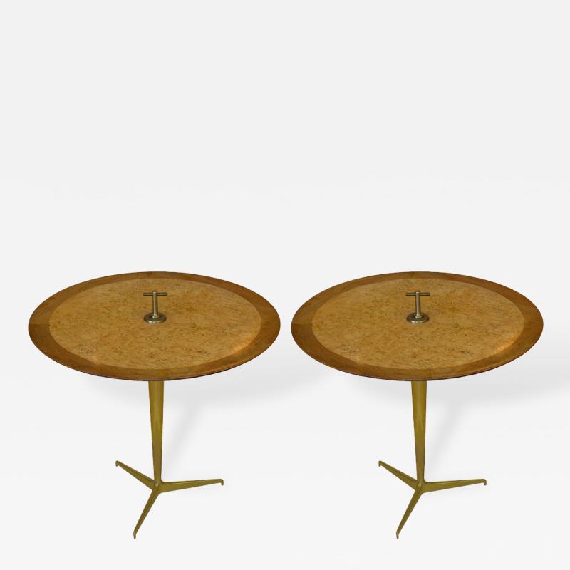 Edward Wormley Pair of Snack Tables by Edward Wormley for Dunbar