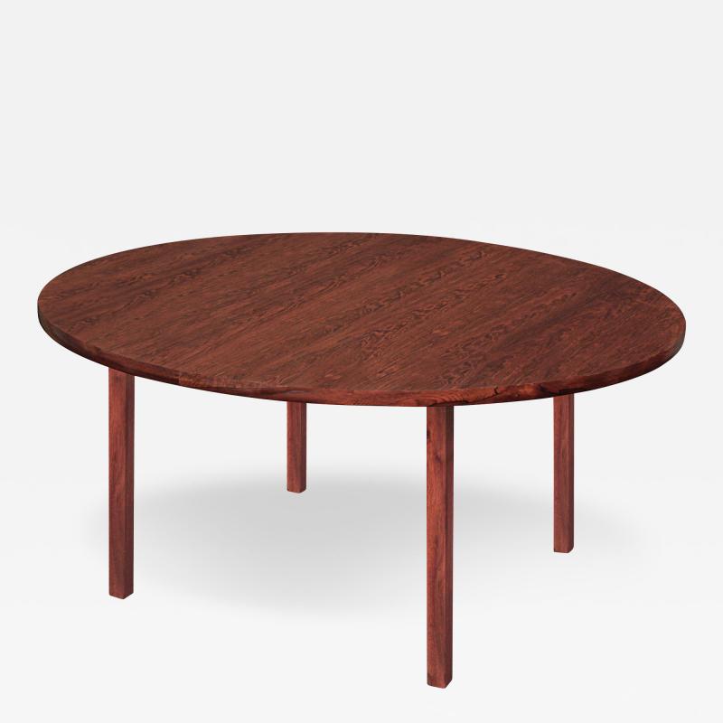 Edward Wormley Round Rosewood Dining Table by Edward Wormley