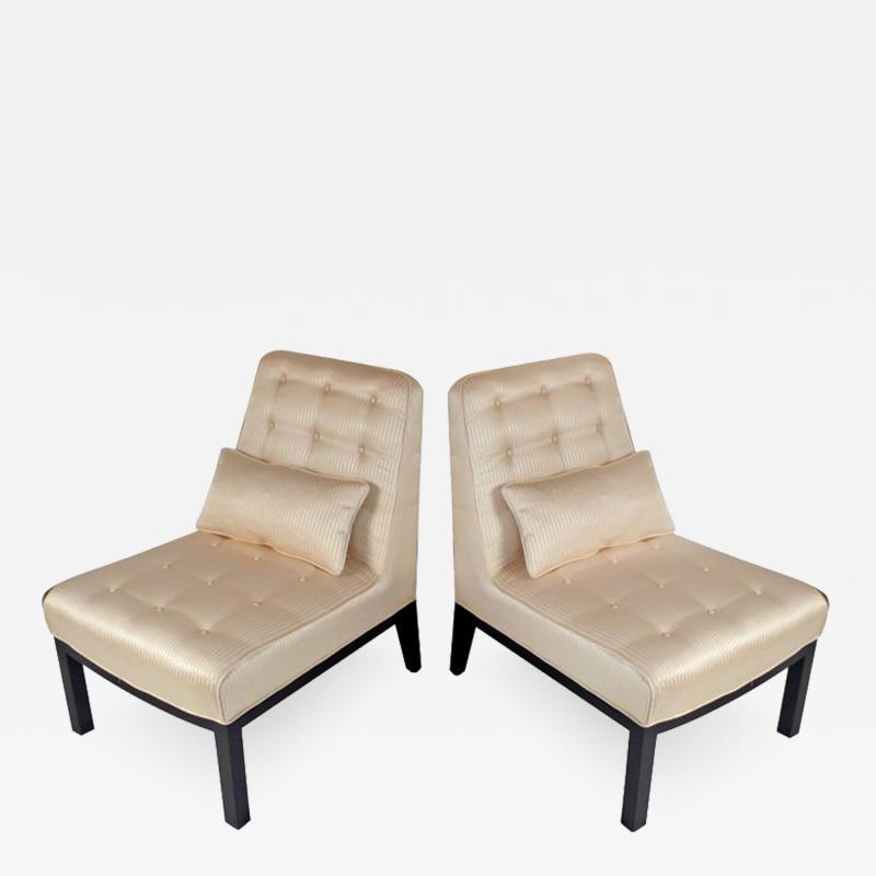 Edward Wormley Slipper Chairs by Edward Wormley for Dunbar