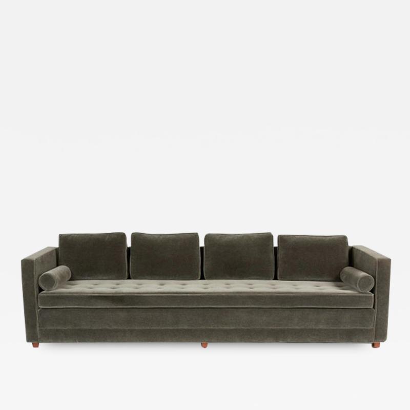 Edward Wormley Tuxedo Sofa in Mohair