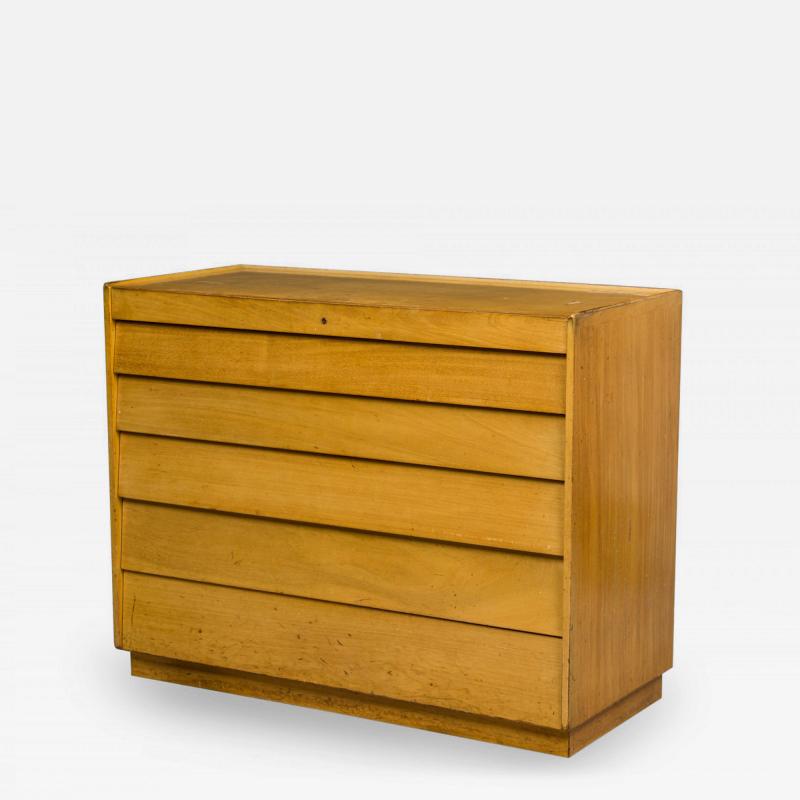 Edward Wormley for Dunbar American Mid Century Maple Louver Front Chest