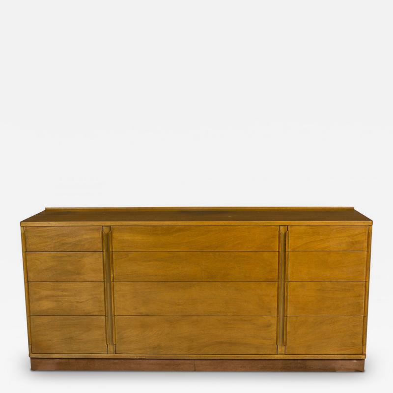 Edward Wormley for Dunbar Furniture Co American Mid Century Walnut Low Chest of