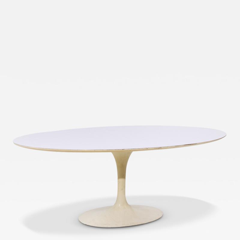 Eero Saarinen Eero Saarinen for Knoll Mid Century 78 Inch Oval Tulip Dining Table