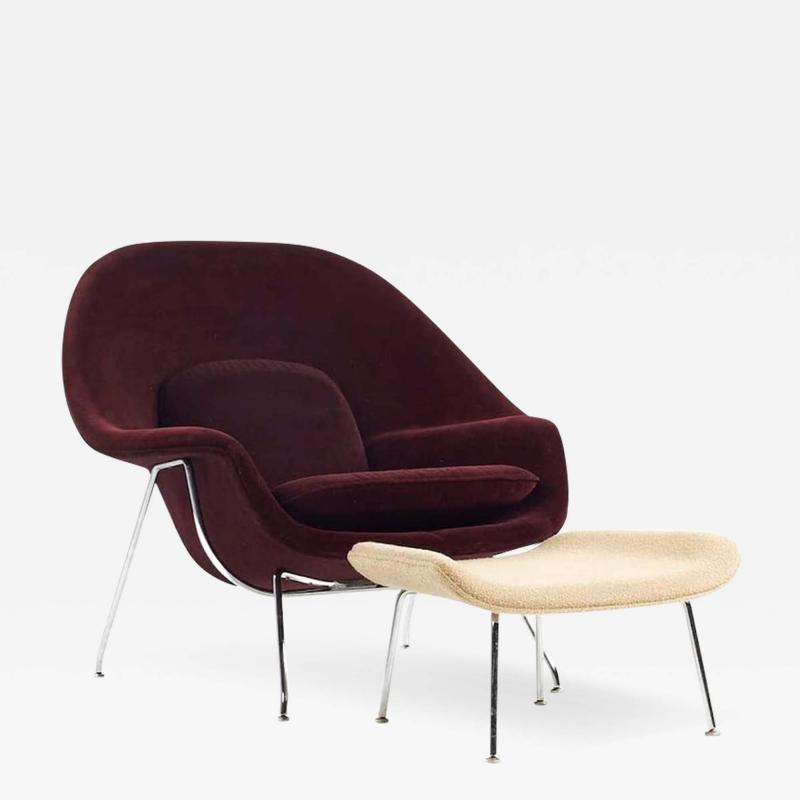 Eero Saarinen Eero Saarinen for Knoll Mid Century Womb Chair with Ottoman