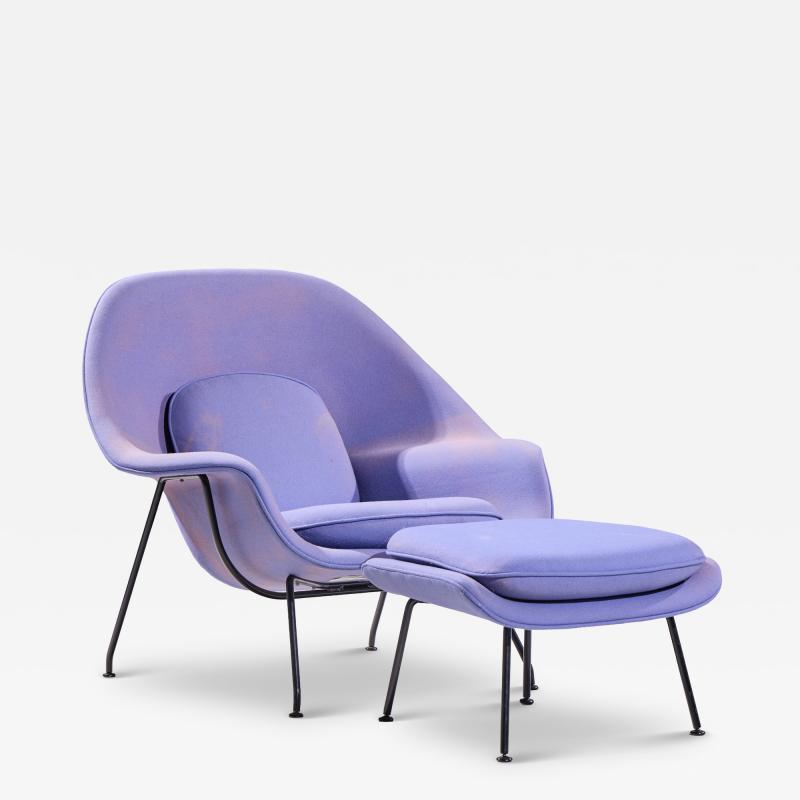 Eero Saarinen Eero Saarinen for Knoll Mid Century Womb Chair with Ottoman