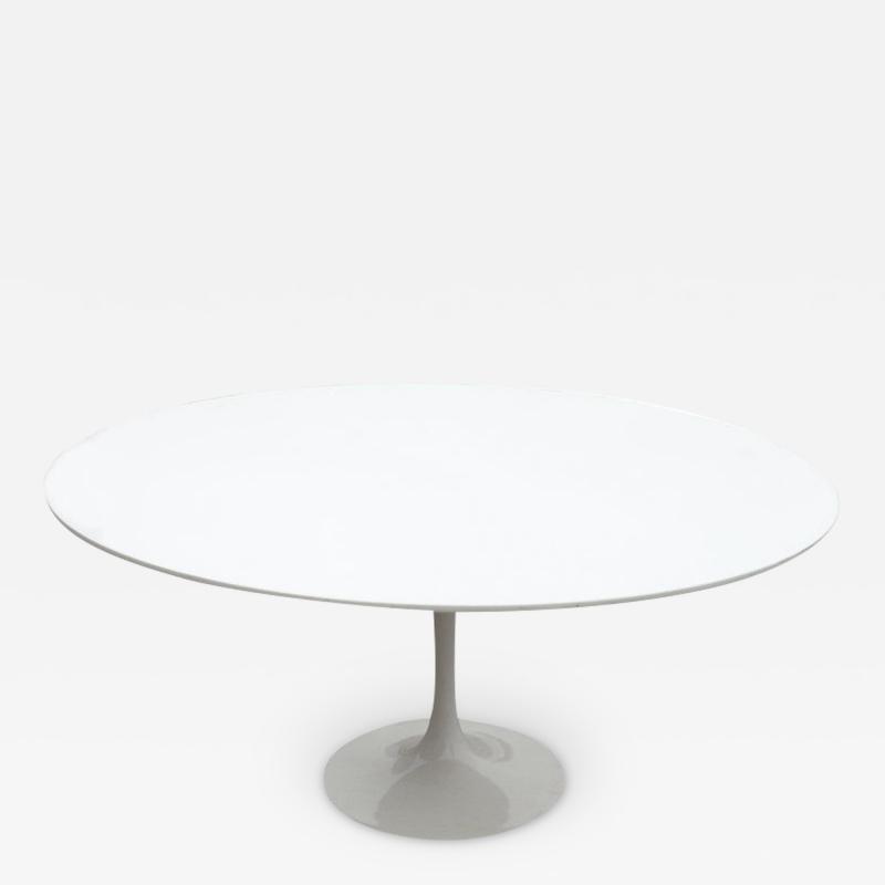 Eero Saarinen Knoll Saarinen Table with Custom Ice White Ceramic Top