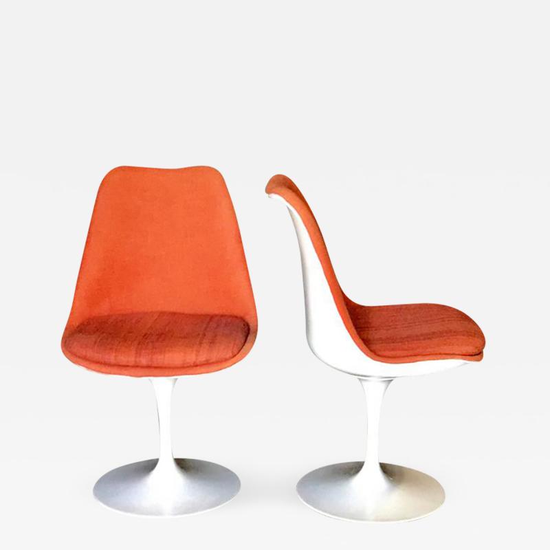 Eero Saarinen Pair of Saarinen Orange Swivel Chairs 1960s