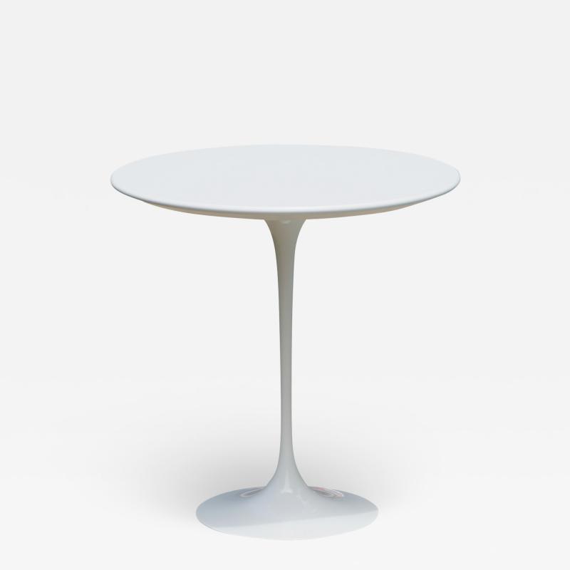 Eero Saarinen Saarinen Pedestal Tulip Side Table in White Laminate by Eero Saarinen for Knoll