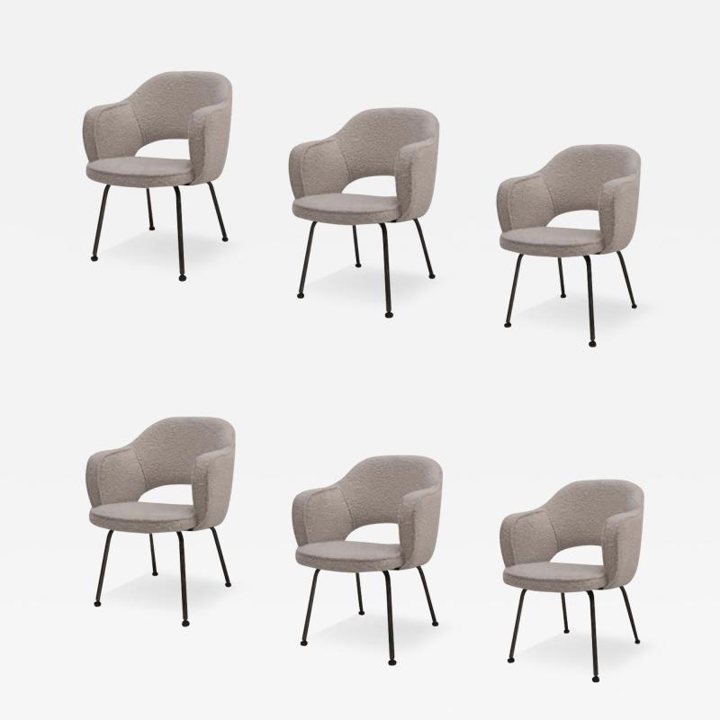 Eero Saarinen Set Of 6 Armchairs Designed By Eero Saarinen For Knoll Italy 60s