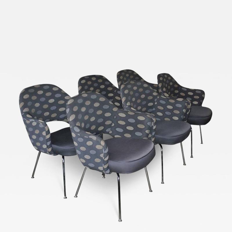 Eero Saarinen Set of Six Mid Century Modern Eero Saarinen Executive Armchairs for Knoll