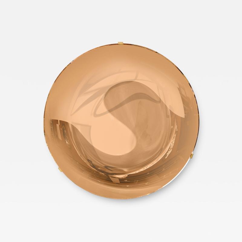 Effetto Vetro Contemporary Sculptural Round Concave Mirror by Effetto Vetro