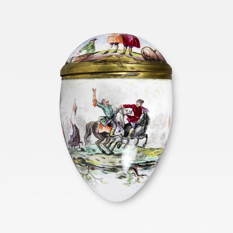 Egg Shaped Enamel Box