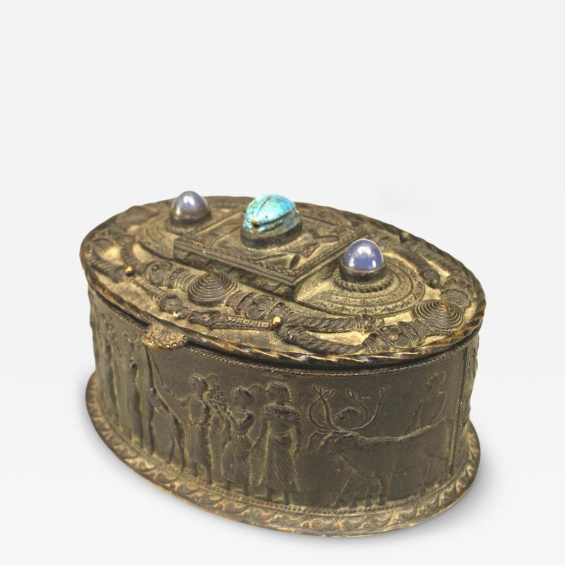 Egyptian Style Bronze Box