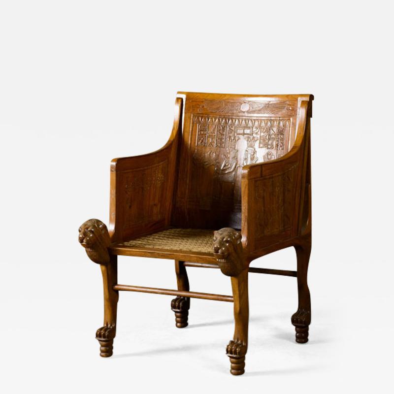 Egyptian Style King Tut Chair
