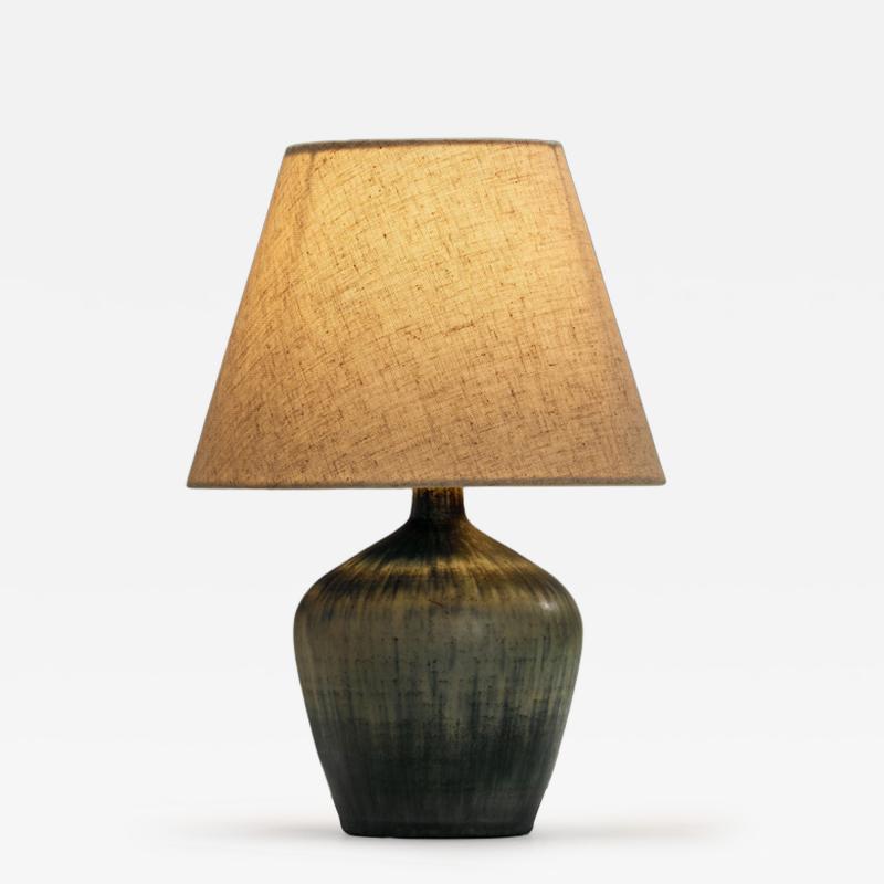 Eigil Henriksen Glazed Stoneware Table Lamp by Eigil Hinrichsen Denmark Mid 20th Century