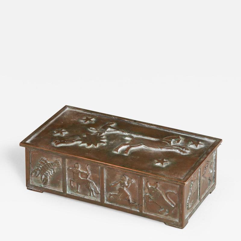 Einar Dragsted Scandinavian Modern Bronze Box 1930s