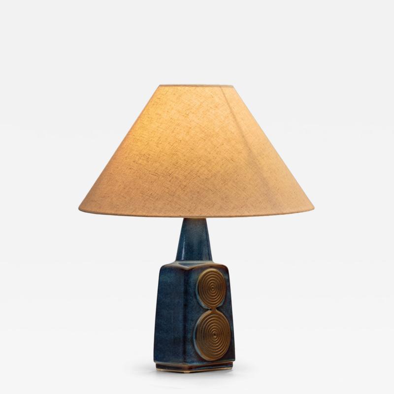 Einar Johansen Einar Johansen Rectangular Stoneware Table Lamp for S holm Denmark ca 1960s