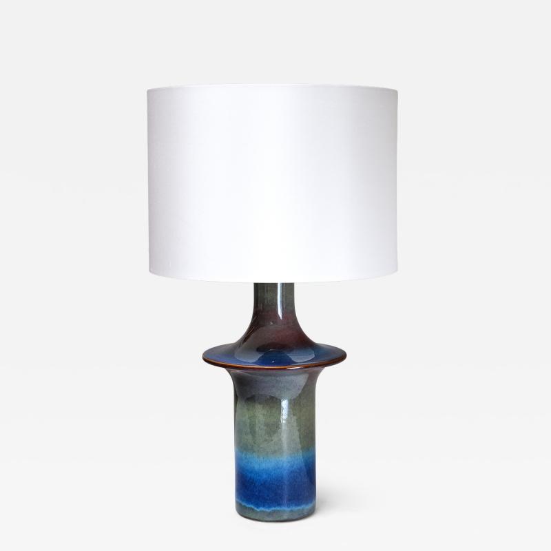 Einar Johansen Einar Johansen Table Lamp in Gradient Glazed Ceramic S holm Denmark 1960s