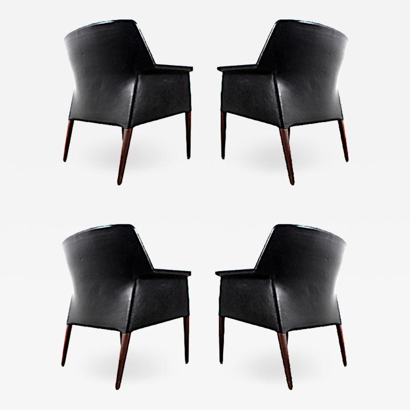 Ejner Larsen Aksel Bender Madsen Aksel Bender Madsen Ejner Larsen exceptional set of 4 chairs