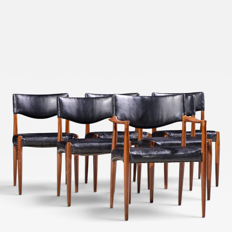 Ejner Larsen Aksel Bender Madsen Ejner Larsen Aksel Bender Madsen for Willy Beck Teak Dining Chairs Set of 6