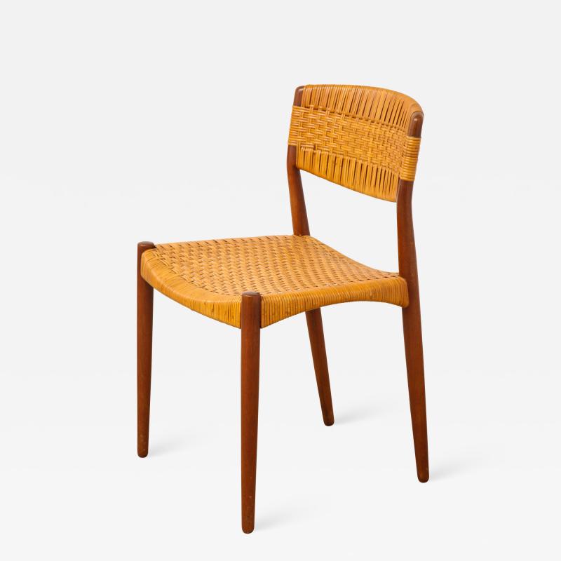 Ejner Larsen Aksel Bender Madsen Madsen Larsen Cane Back Chair for Willy Beck