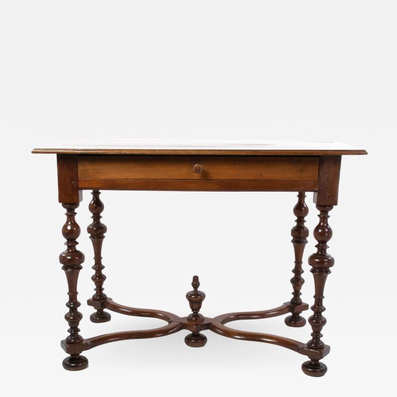 Elegant 19th Century French Baroque Style Fruitwood Writing Table Circa 1880 