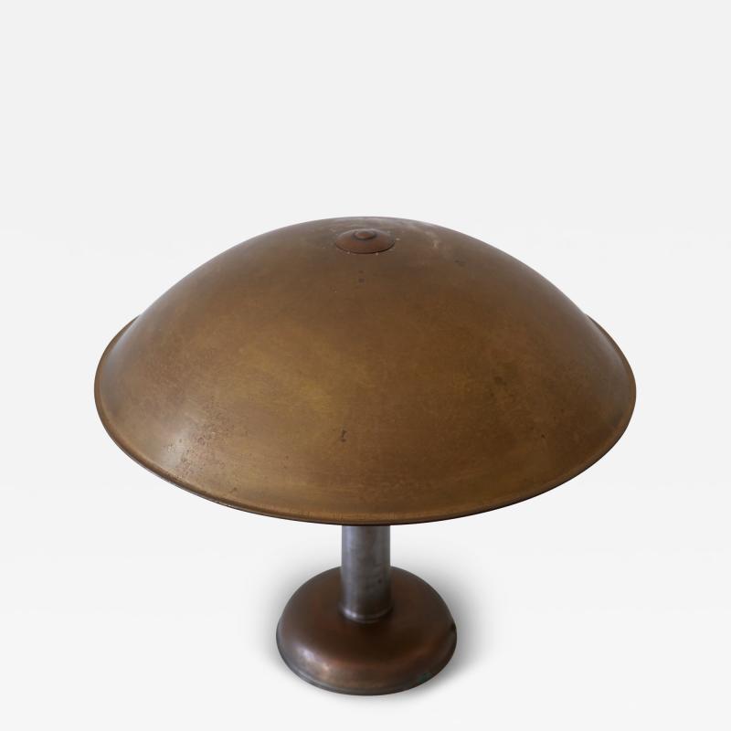 Elegant Bauhaus Art Deco Brass Table Lamp or Desk Light Germany 1930s
