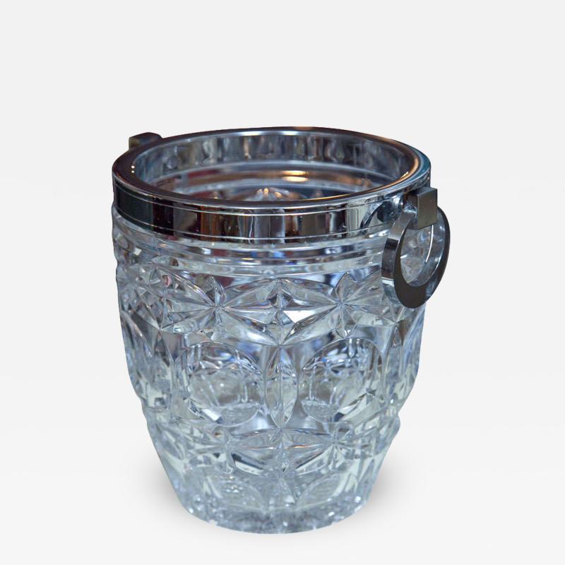 Elegant French Cut Crystal Ice Bucket