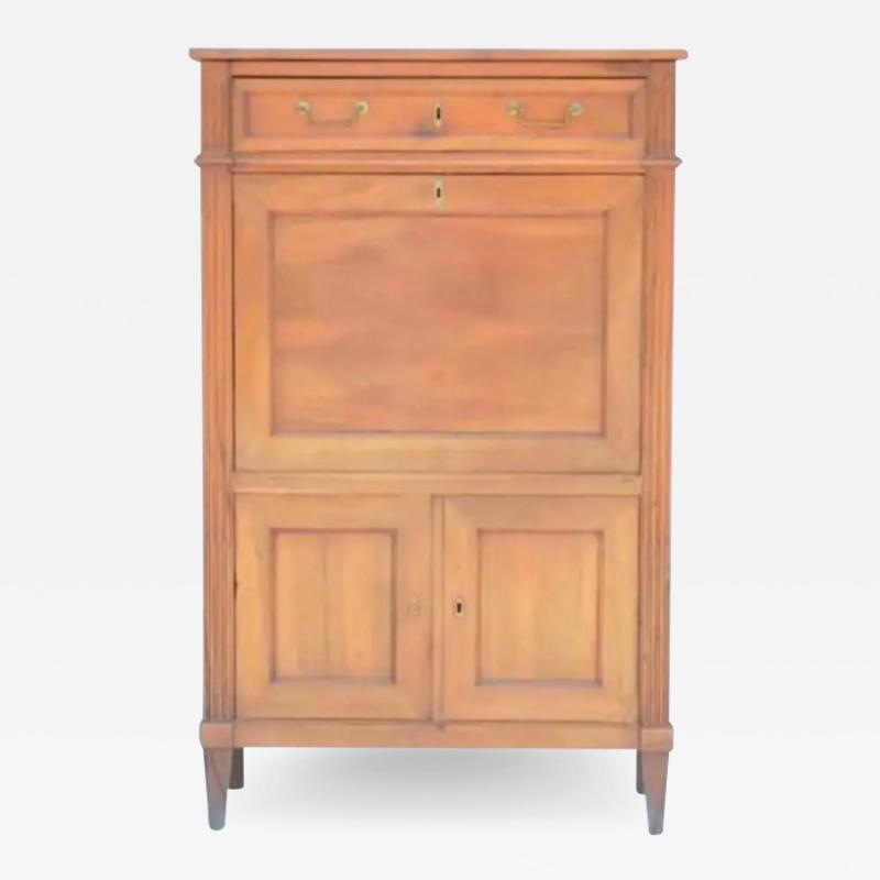 Elegant Louis XVI Cherrywood Secr taire Cabinet